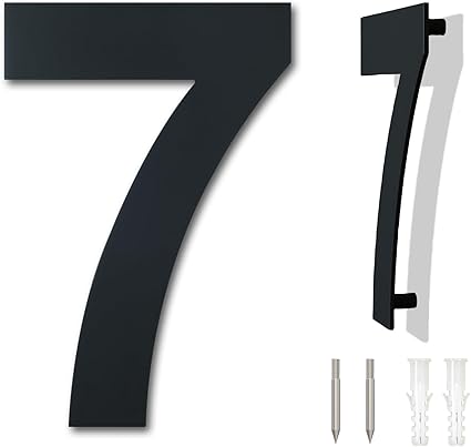 NUMERO 7 NEGRO A. INOX. 6 GRANDE