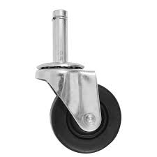 RUEDA PLANA HULE 2" CON ESPIGA Y ARILLO