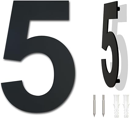 NUMERO 5 NEGRO A. INOX. 6 GRANDE