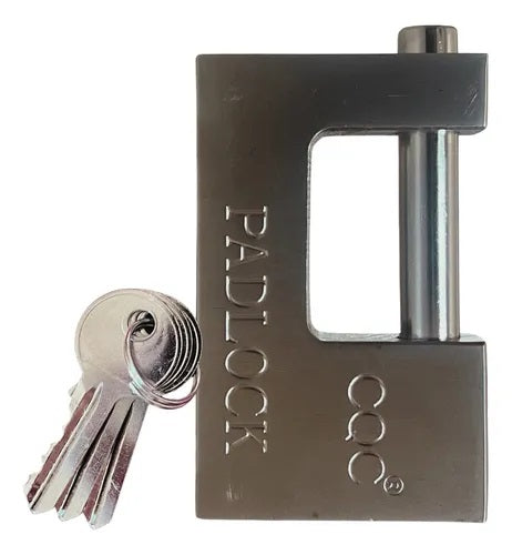 CANDADO PARA CORTINA 90mm BLINDADO EXTRA SEGURIDAD