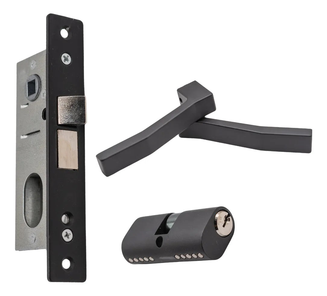 CHAPA ALFA SECURITY NEGRA ALUMINIO 550