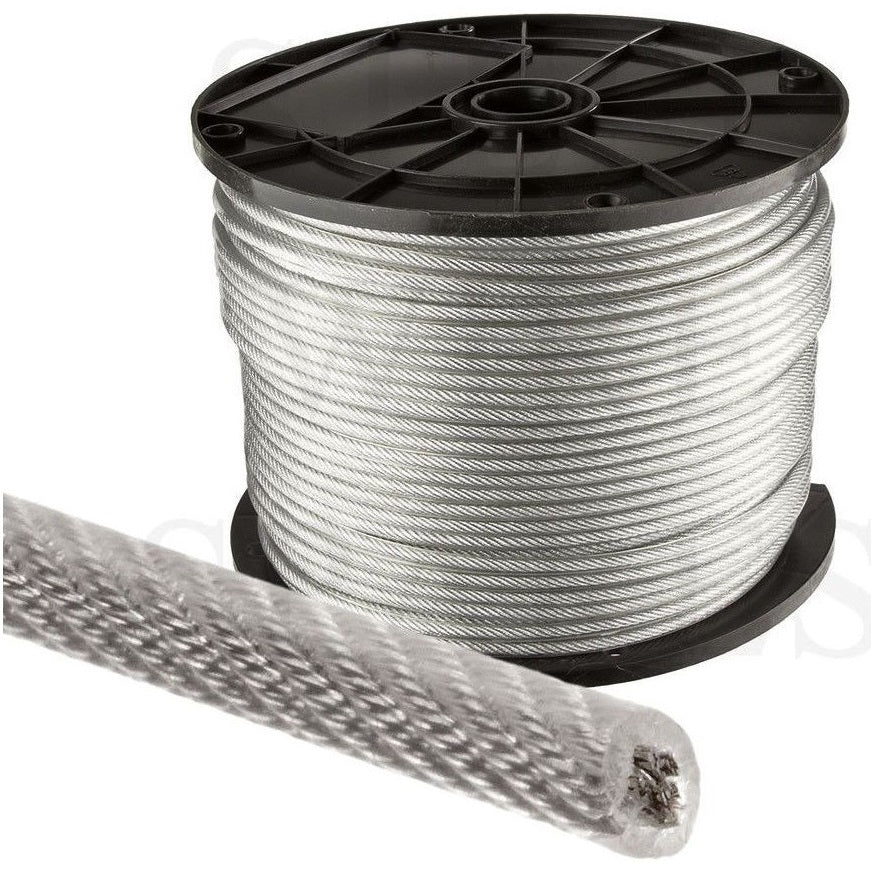 CABLE ACERO C/FORRO 1/8-3/16 7X19 150MTS