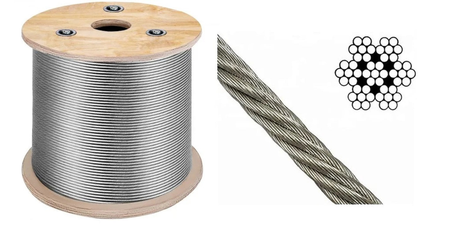 CABLE DE ACERO 1/8 7X7 (150MTS) 213594