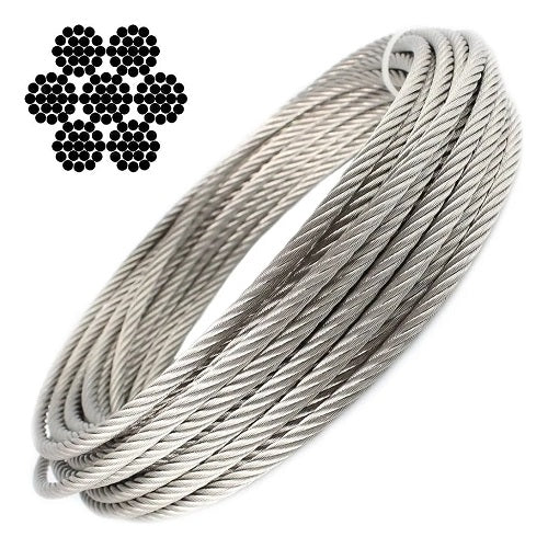 CABLE DE ACERO 1/8 FLEX 7X19 (300MTS)
