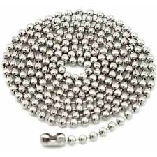 CADENA BOLA 3.2MM GRUESA (50MTS) NIQUEL