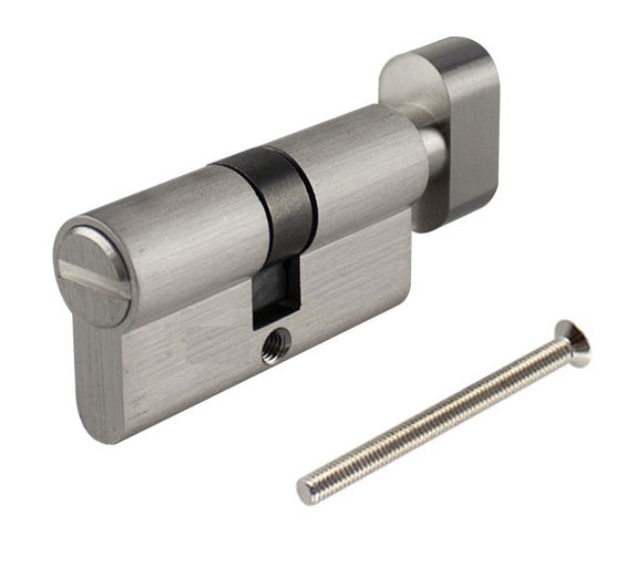 CILINDRO PROFILE 70MM SIN LLAVE BAÑO CROMO SATÍN