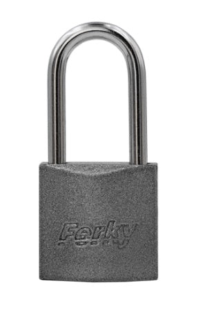 CANDADO FERKY PLATA 20MM GANCHO LARGO