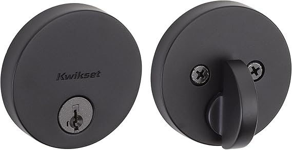CERROJO REDONDO KWIKSET UPTOWN NEGRO