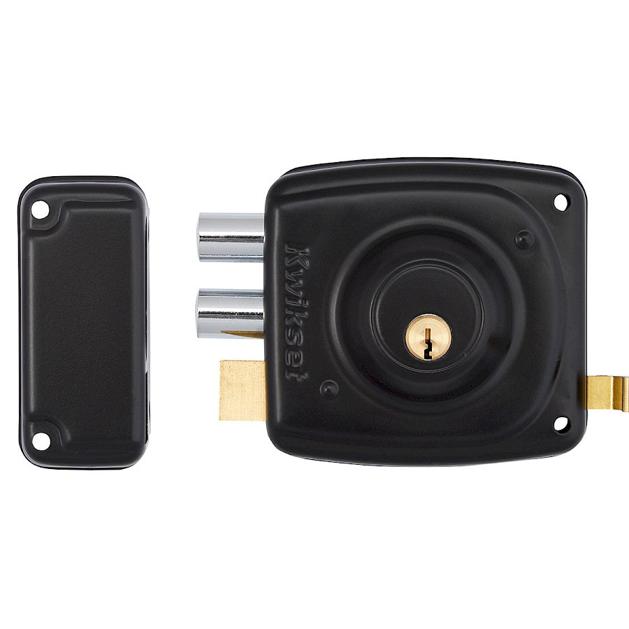 CHAPA KWIKSET 191 IZQUIERDA NEGRA
