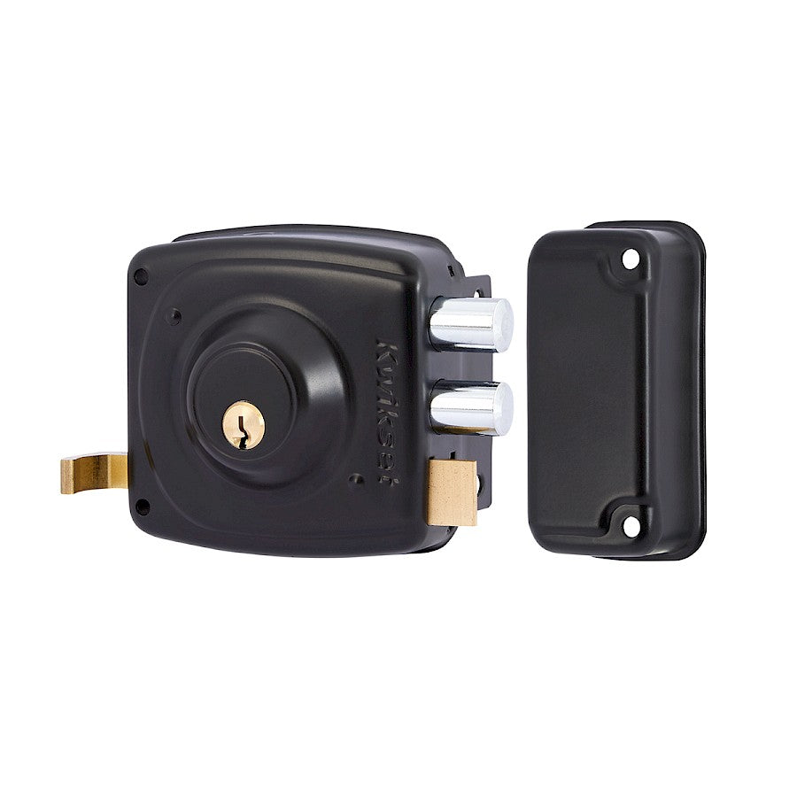 CHAPA KWIKSET 191 DERECHA NEGRA