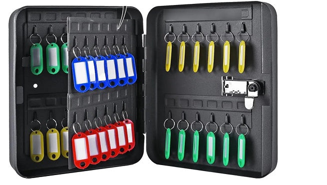PORTA LLAVES PARA 48 LLAVEROS, COLOR NEGRO