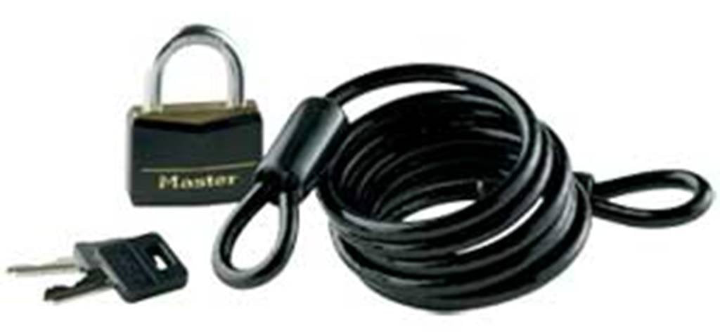 CABLE C/CANDADO P/LLANTA 1.8MTS 614DAT