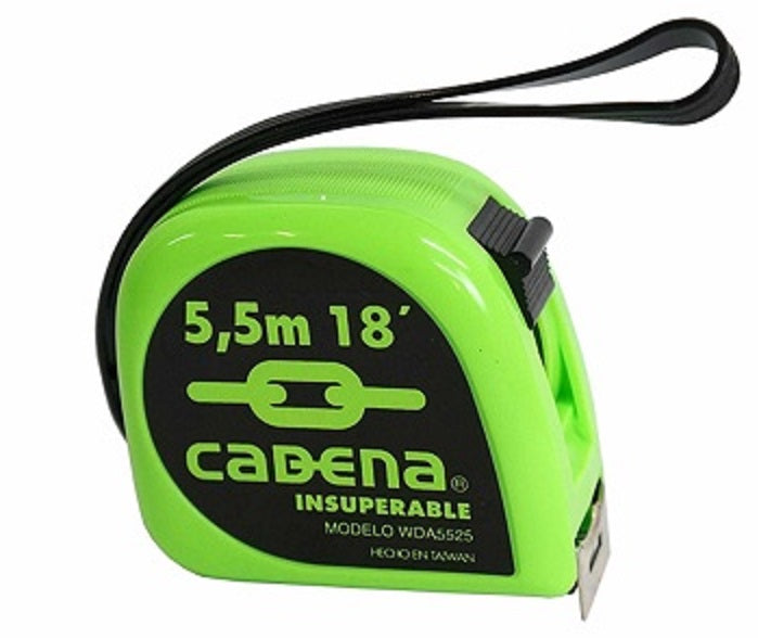 FLEXOMETRO CADENA 5.5 MTS. ANCHO WDA5525