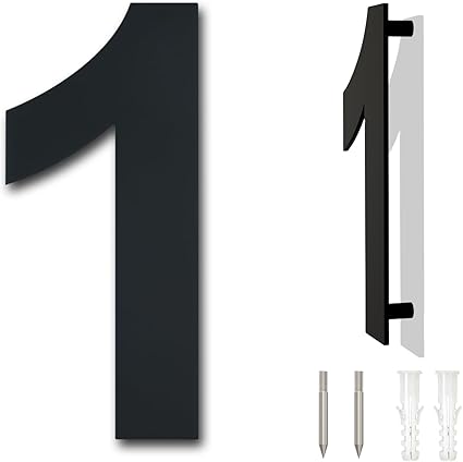 NUMERO 1 NEGRO A. INOX. 6 GRANDE