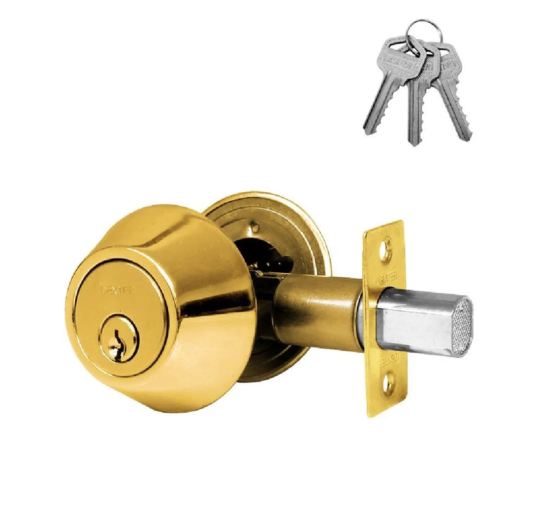 CERROJO DEXTER 6730 LLAVE/LLAVE LATON