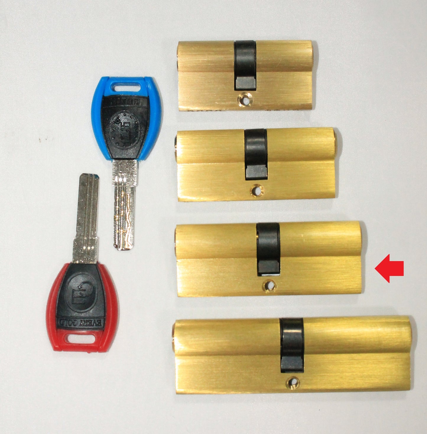 CILINDRO 80MM ORO 2/6 LLAVES ESPECIAL