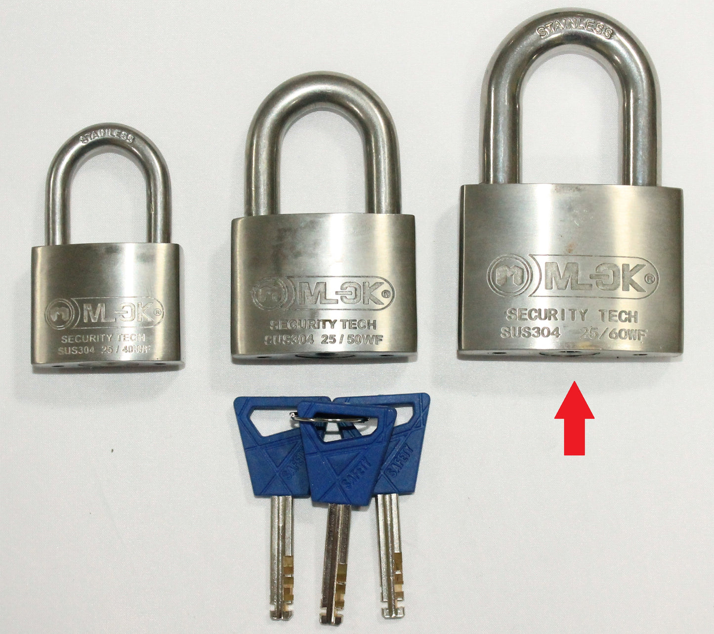 CANDADO ACERO INOXIDABLE 25/60WF A.SEG.