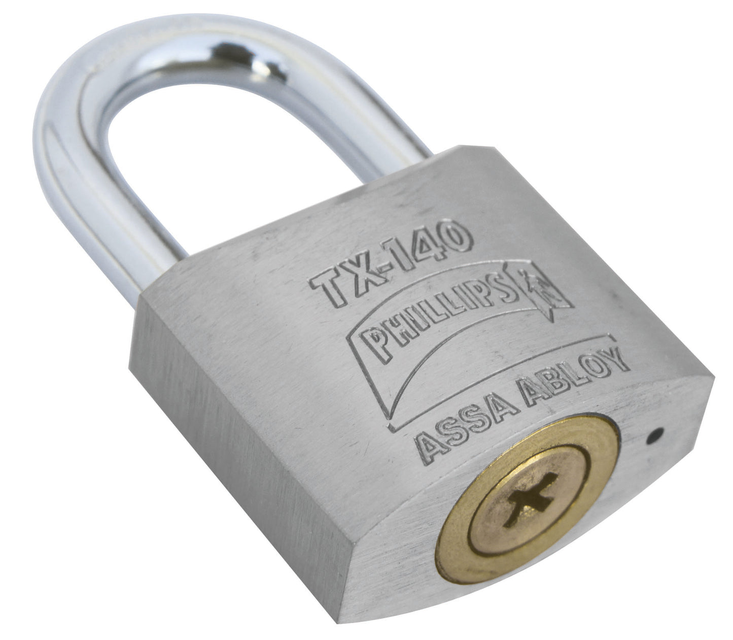 CANDADO PHILLIPS ZAMACK TETRA TX-140  GRIS