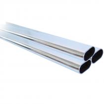 TUBO OVALADO 6 MTS. GALVANIZADO
