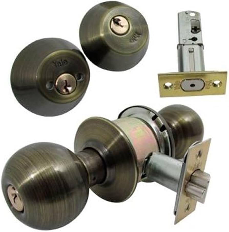 COMBO BALL YALE NIQUEL ANTIGUO LLAVE/LLAVE