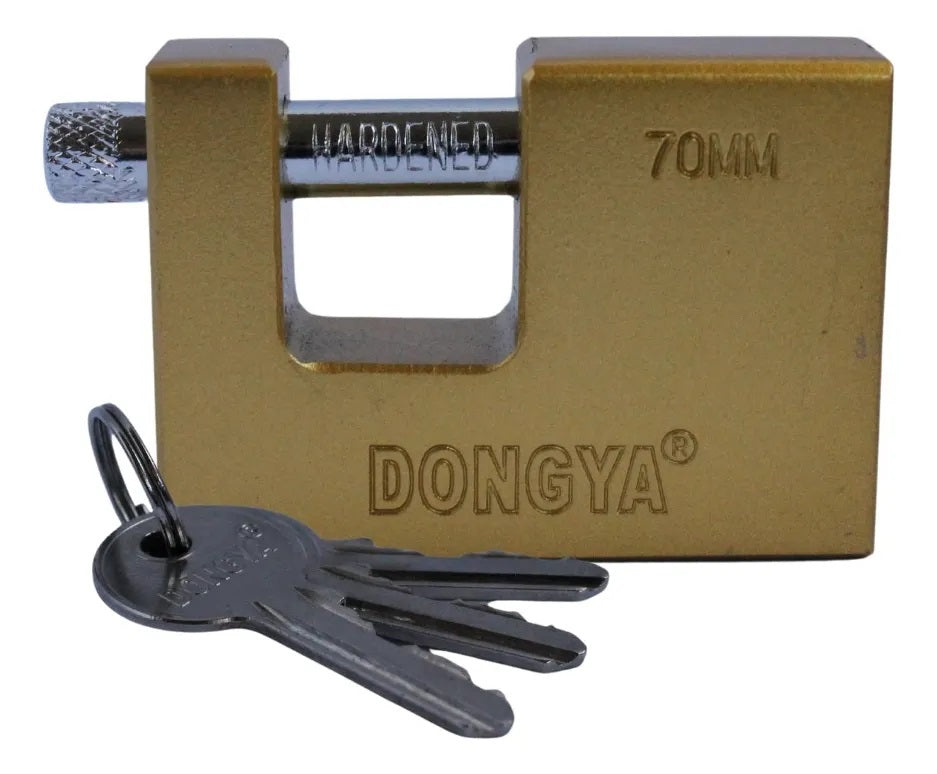 CANDADO DONGYA DORADO CORTINA 70MM