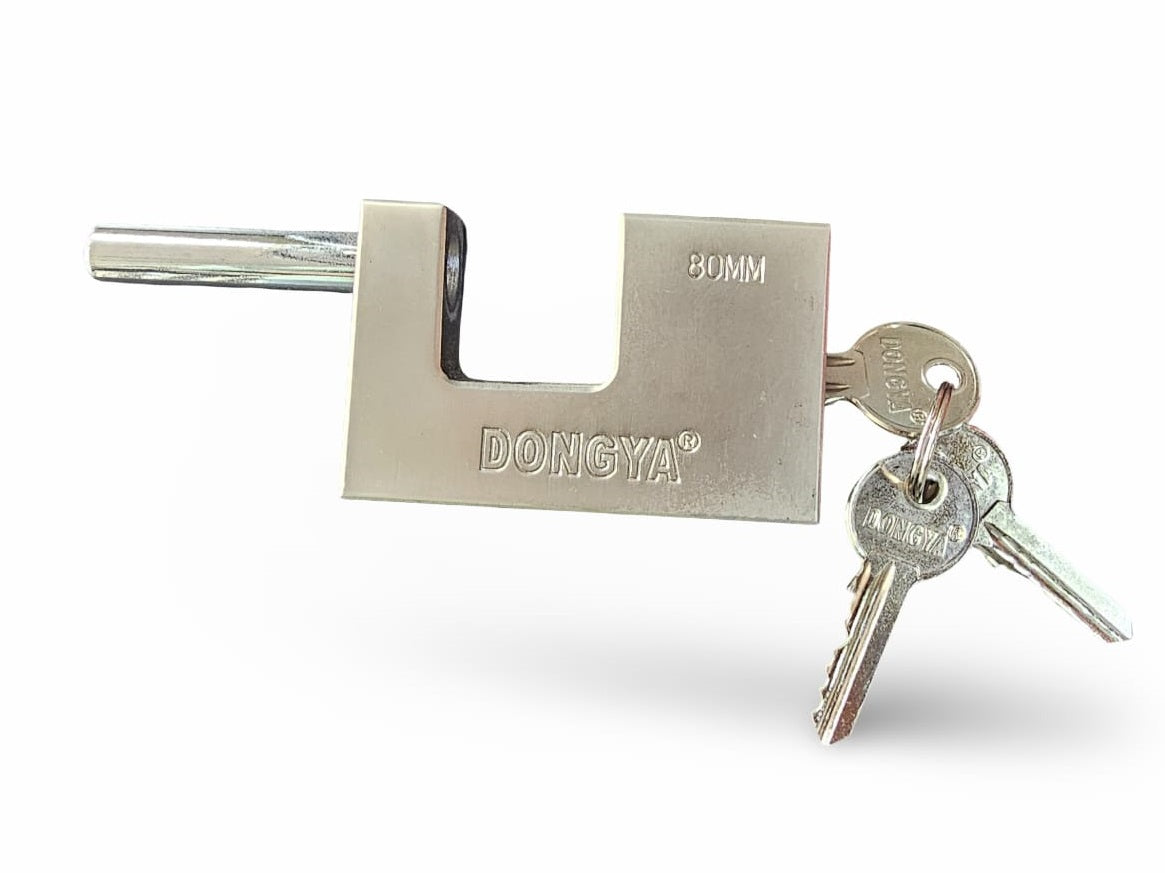 CANDADO DONGYA PLATA CORTINA 80MM