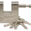 CANDADO DONGYA PARA CORTINA 84MM CON 5 LLAVES DE PUNTOS