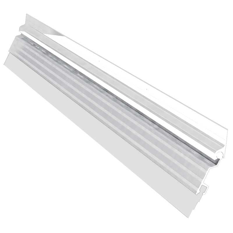 GUARDAPOLVO AUTOMATICO 1.20 MTS ALUMINIO BLANCO