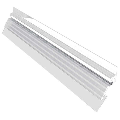 GUARDAPOLVO AUTOMATICO 1.20 MTS ALUMINIO BLANCO