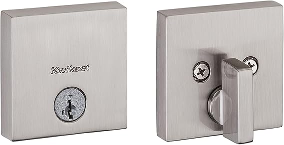 CERROJO CUADRADO KWIKSET DOWNTOWN SATIN