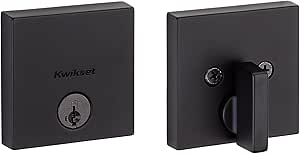 CERROJO CUADRADO KWIKSET DOWNTOWN NEGRO
