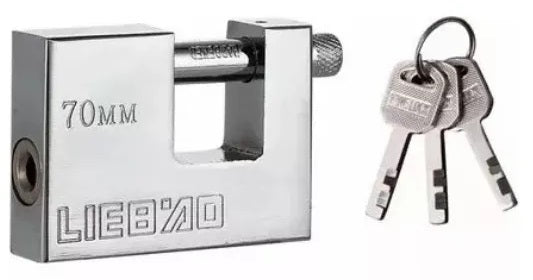 CANDADO PARA CORTINA 70MM LIEBAO