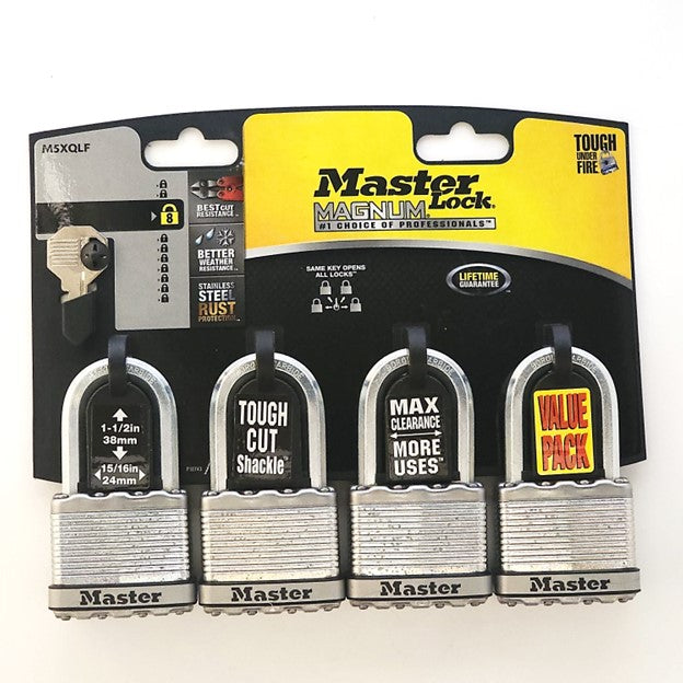CANDADO MASTER M5XQLF (4PZ.)IGUALADO