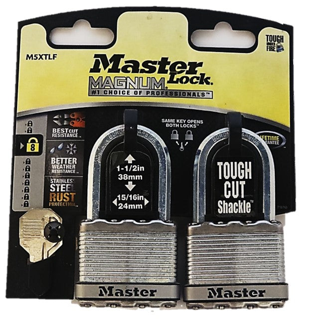 CANDADO MASTER 5XTLF MAGNUM (2PZ.) IGUAL