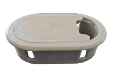 PASACABLES OVALADO GRIS