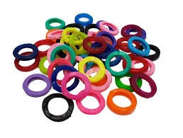 ARILLO PLASTICO DE COLORES P/LLAVES