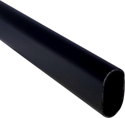 TUBO OVALADO 3 MTS.  NEGRO
