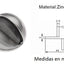 TOPE MEDIA LUNA NIQUEL SATIN 001S