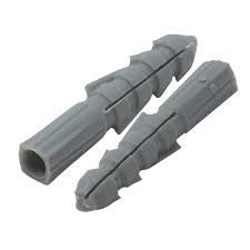 TAQUETE PLASTICO GRIS 1/4 (100PZ)