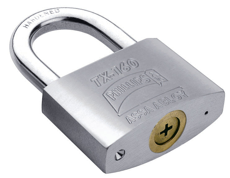 CANDADO PHILLIPS ZAMACK  TETRA TX-160 GRIS