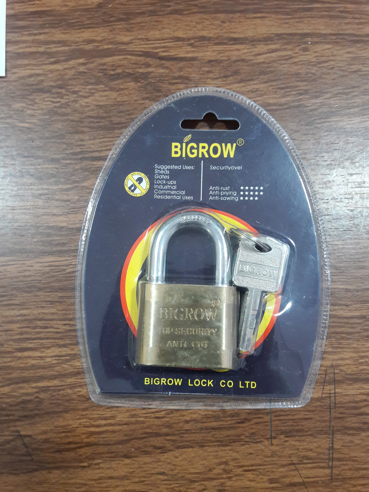 CANDADO BIGROW 50MM. LL/ABLOY ORO