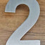 NUMERO 2 NEGRO A. INOX. 6  GRANDE