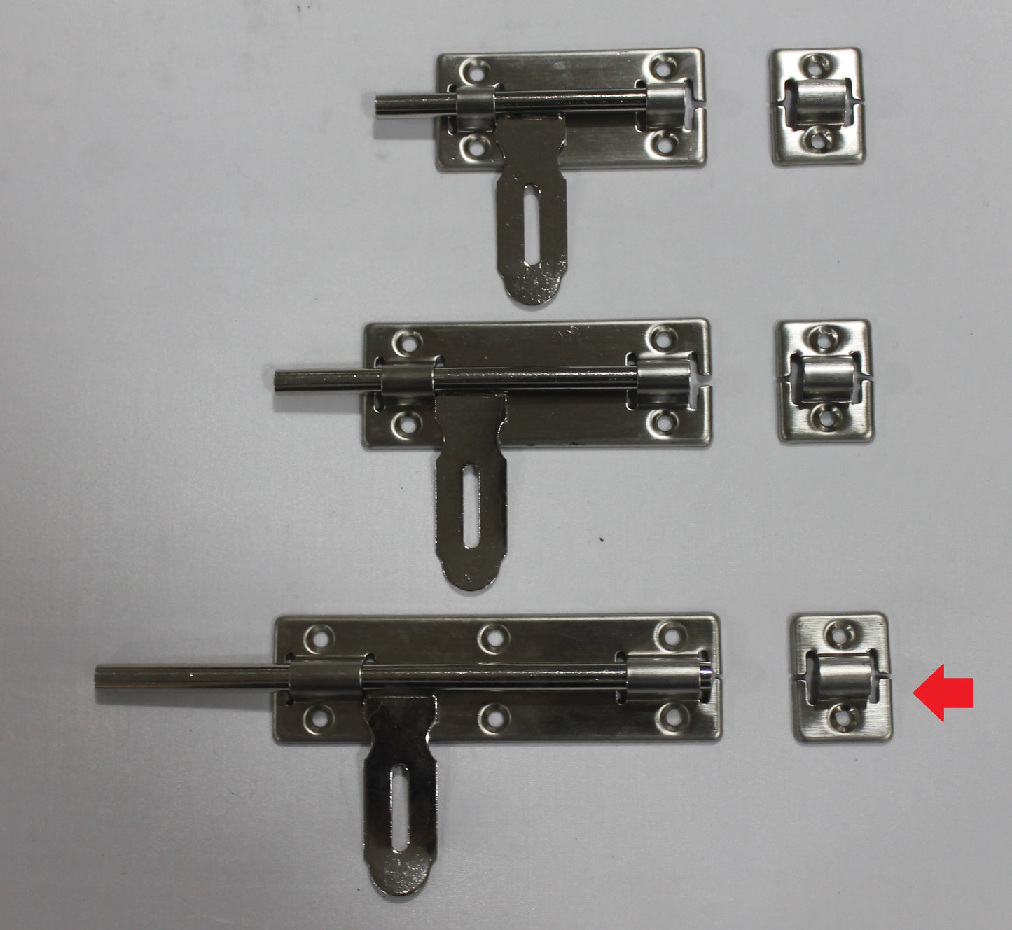 PASADOR CON PORTA-CANDADO ACERO INOXIDABLE 8"