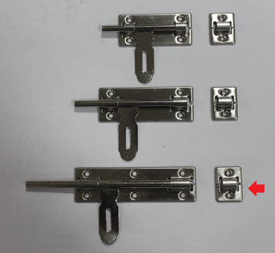 PASADOR CON PORTA-CANDADO ACERO INOXIDABLE 8"
