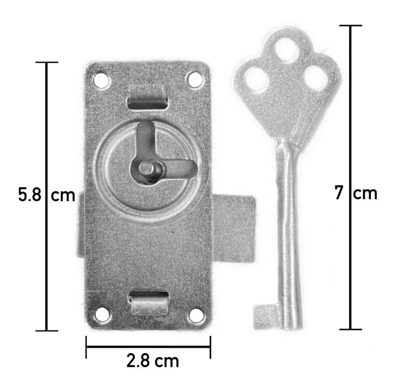 CHAPA P/ROPERO CON LLAVE CH0011